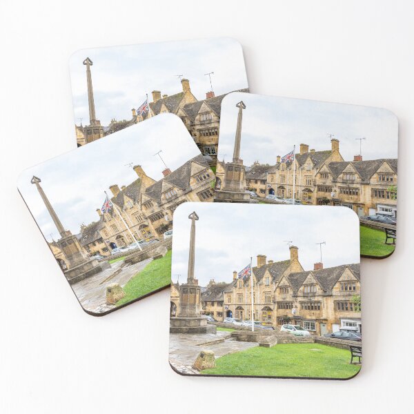Item preview, Chipping Campden town centre with Market Hall and War Memorial designed and sold by Martin Berry Photography.