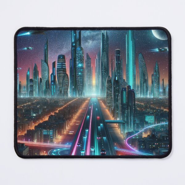 Item preview, Neon Nightscape Metropolis designed and sold by SunkenCost.