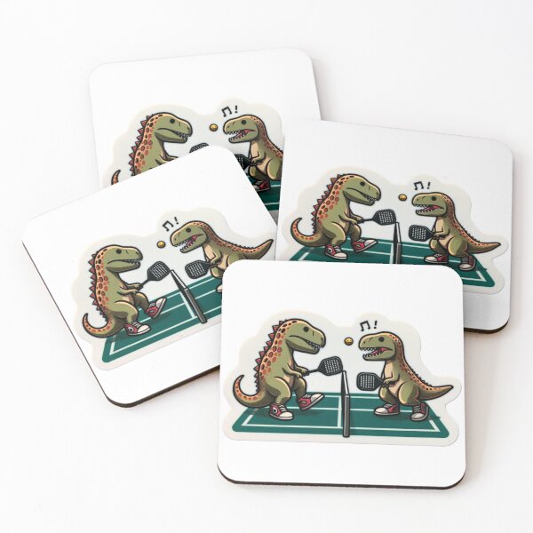 Artikelvorschau, T-Rex-Duo spielt Pickleball entworfen und verkauft von BrinaandPops.