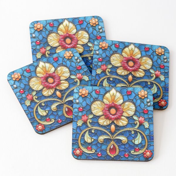 Item preview, Jeweled Fleur Mosaic designed and sold by stevepmp.