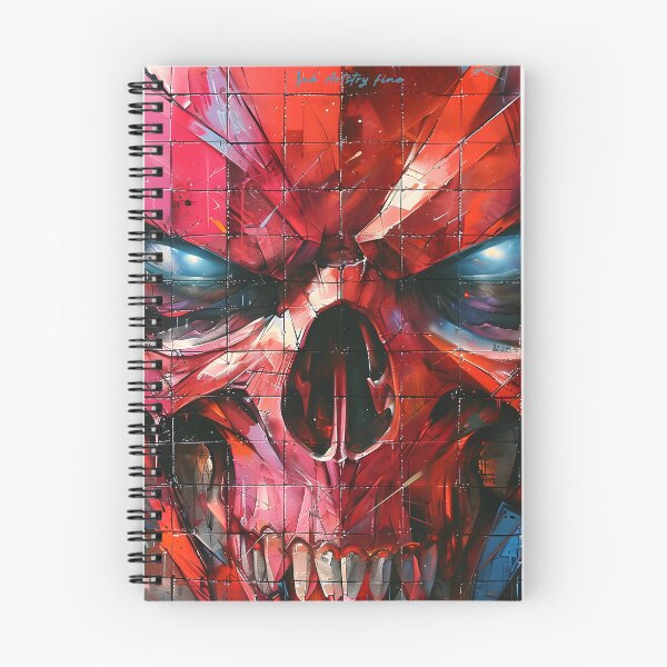 Item preview, Crimson Fury Skull Graffiti Art designed and sold by inkArtistryfine.