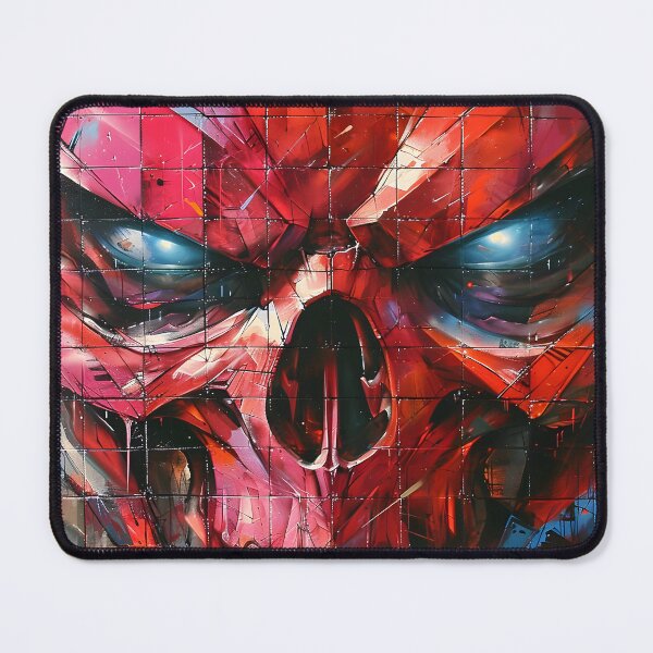 Item preview, Crimson Fury Skull Graffiti Art designed and sold by inkArtistryfine.