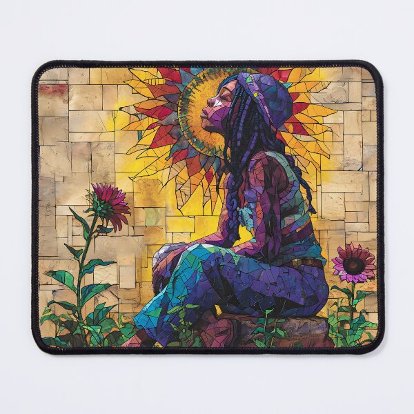 Item preview, Mosaic Sunflower Serenity Artwork designed and sold by inkArtistryfine.
