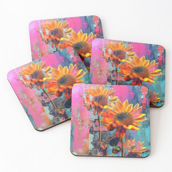 Item preview, Abstract Sunflower Fusion Art designed and sold by inkArtistryfine.