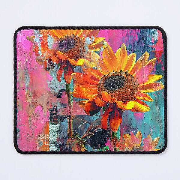 Item preview, Abstract Sunflower Fusion Art designed and sold by inkArtistryfine.