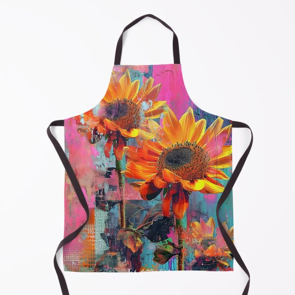 Item preview, Abstract Sunflower Fusion Art designed and sold by inkArtistryfine.