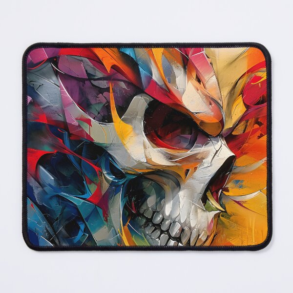 Item preview, Abstract Chromatic Skull Artistry designed and sold by inkArtistryfine.