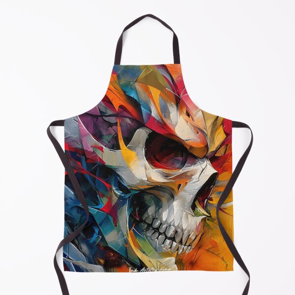 Item preview, Abstract Chromatic Skull Artistry designed and sold by inkArtistryfine.