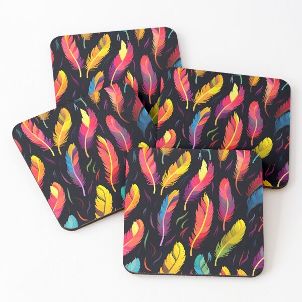 Item preview, Vivid Quill Plume Pattern designed and sold by inkArtistryfine.