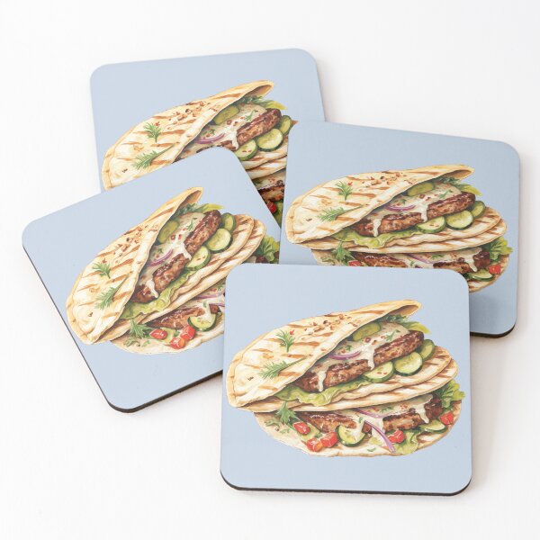 Item preview, Greek Gyros Pita With Tzatziki Sauce designed and sold by Alicia Chee.