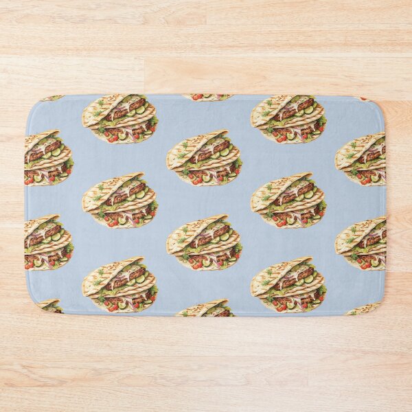 Item preview, Greek Gyros Pita With Tzatziki Sauce designed and sold by Alicia Chee.