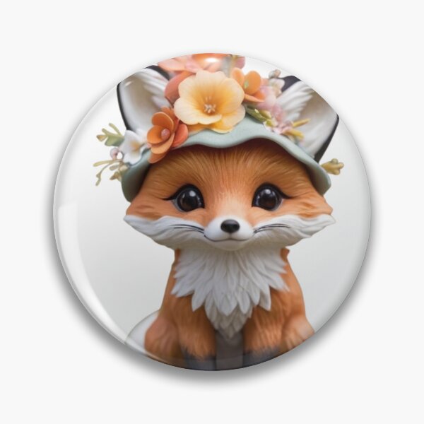 Item preview, Floral fox sticker.  designed and sold by Vegasstickers.