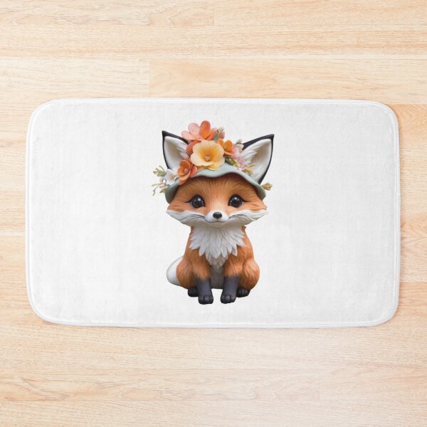 Artikelvorschau, Blumenfuchs-Aufkleber. entworfen und verkauft von Vegasstickers.