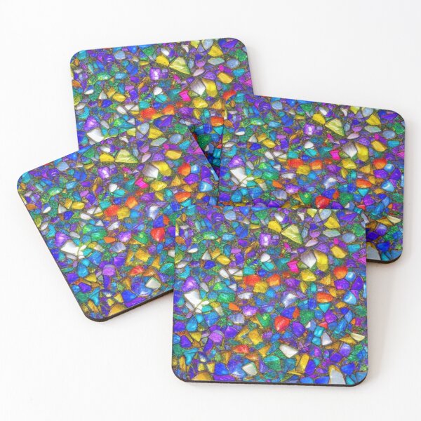 Item preview, Abstract Colorful Sea Glass Pattern designed and sold by calibrit.