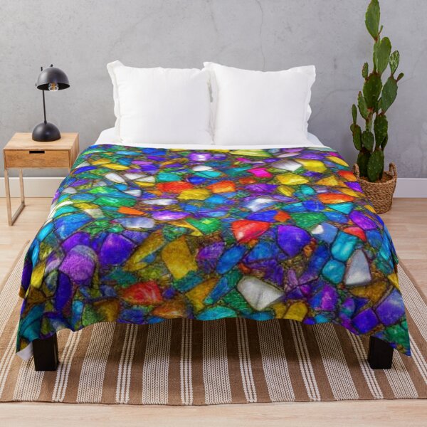 Item preview, Abstract Colorful Sea Glass Pattern designed and sold by calibrit.