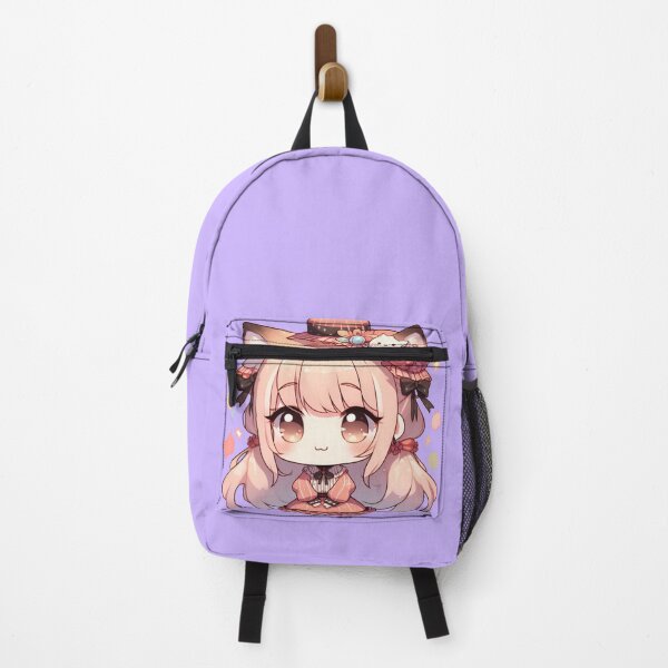Item preview, Niña kawaii con orejas de gato designed and sold by Mich Designs.