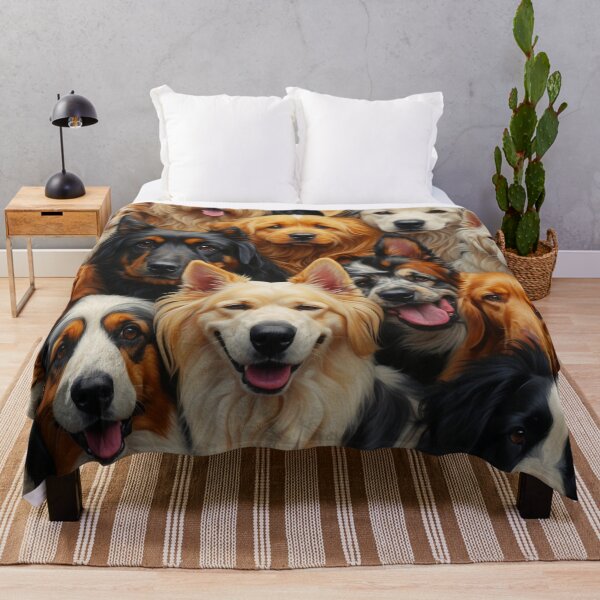Item preview, Beautiful Dog Collage Illustration - Cute Faces designed and sold by SassyArtistry.