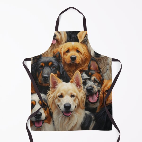 Item preview, Beautiful Dog Collage Illustration - Cute Faces designed and sold by SassyArtistry.