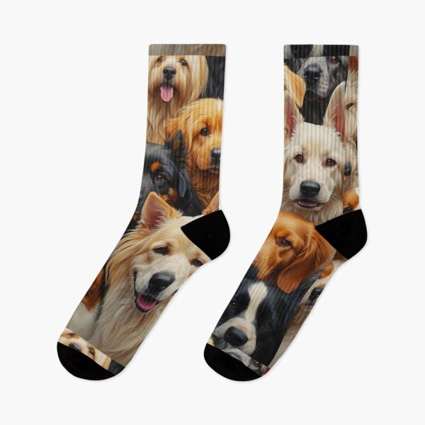 Item preview, Beautiful Dog Collage Illustration - Cute Faces designed and sold by SassyArtistry.