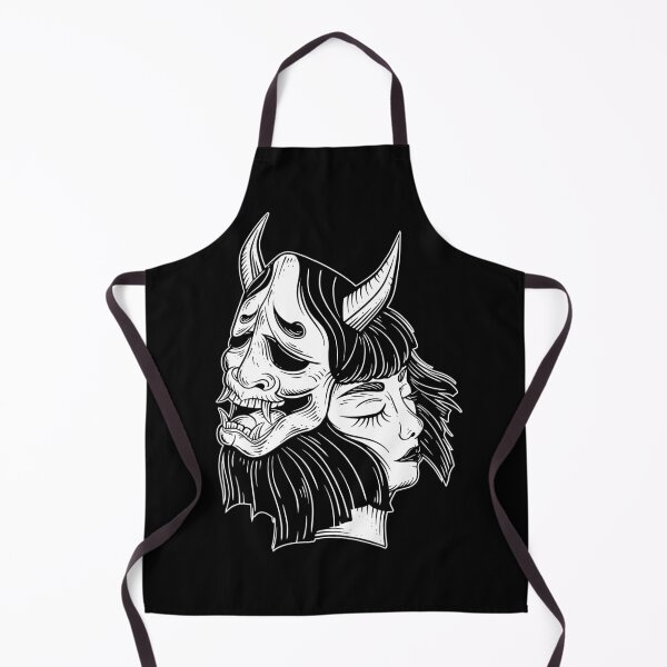 Aperçu de l'œuvre Fille japonaise Tête Anime rose geisha femme Crâne Masque Tatouage créée et vendue par MORSPECTIVE.
