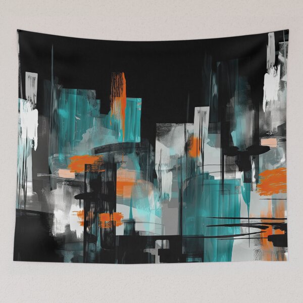 Item preview, Abstract Cityscape designed and sold by NeoNebulaArt.