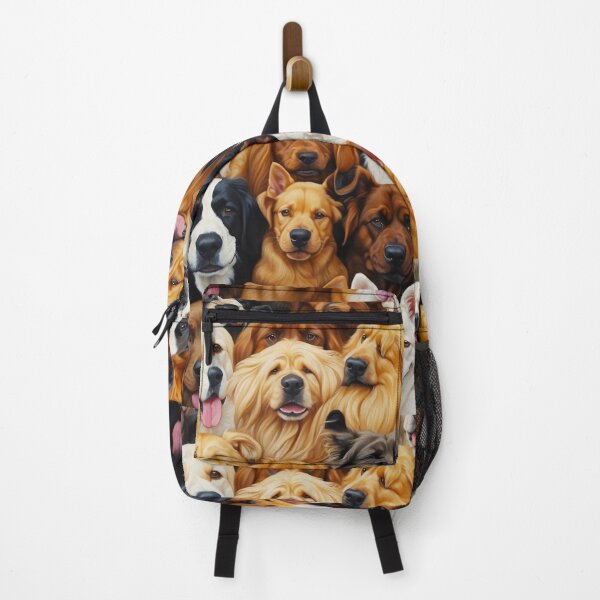 Item preview, Beautiful Dog Collage Illustration - Cute Dogs Faces designed and sold by SassyArtistry.