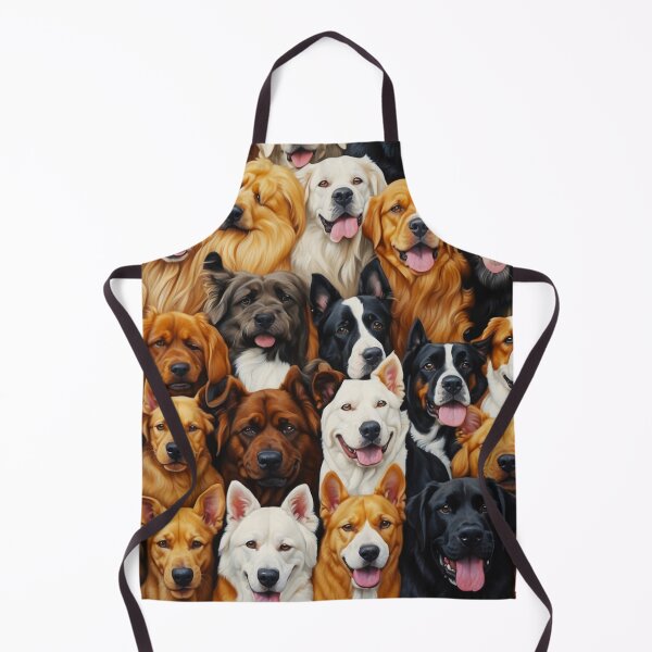 Item preview, Beautiful Dog Collage Illustration - Cute Dogs Faces designed and sold by SassyArtistry.