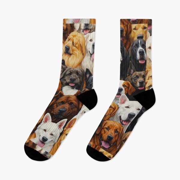 Item preview, Beautiful Dog Collage Illustration - Cute Dogs Faces designed and sold by SassyArtistry.
