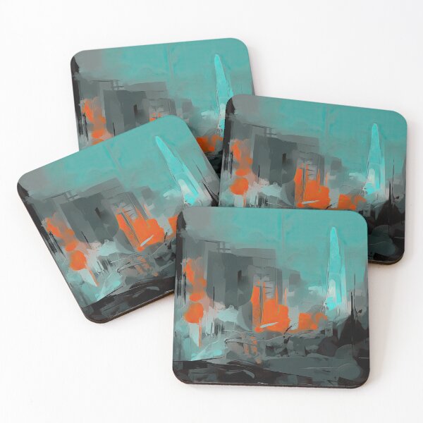 Item preview, Abstract Cityscape designed and sold by NeoNebulaArt.