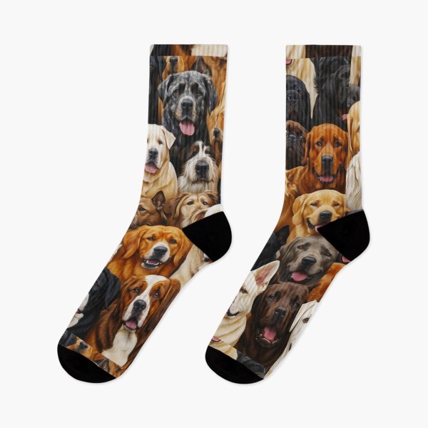 Item preview, l love Dogs Collage Illustration - Cute Dogs Faces designed and sold by SassyArtistry.