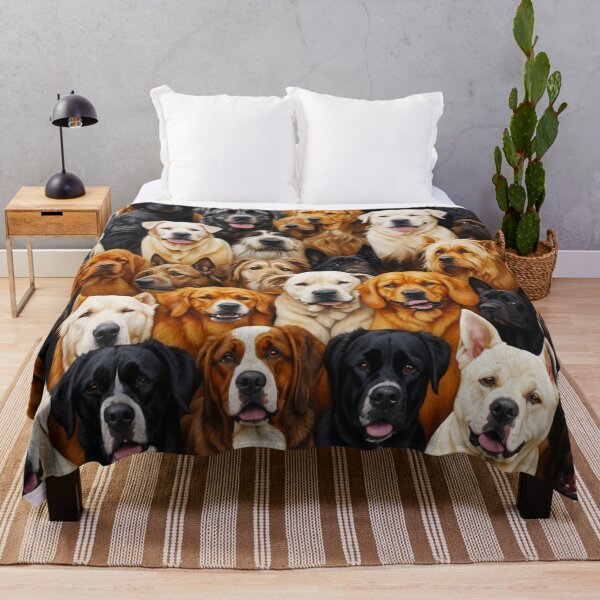 Item preview, l love Dogs Collage Illustration - Cute Dogs Faces designed and sold by SassyArtistry.