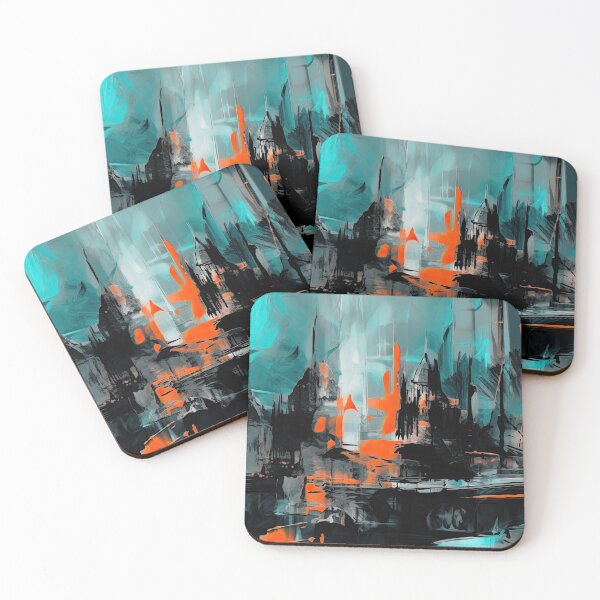 Item preview, Abstract Cityscape designed and sold by NeoNebulaArt.