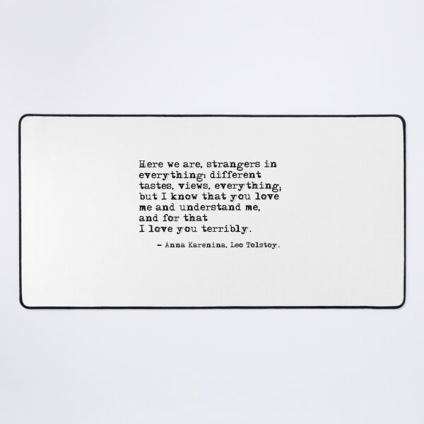 Item preview, I love you terribly - Anna Karenina, Leo Tolstoy designed and sold by peggieprints.