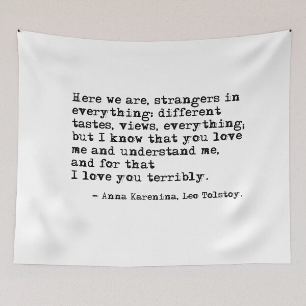 Item preview, I love you terribly - Anna Karenina, Leo Tolstoy designed and sold by peggieprints.