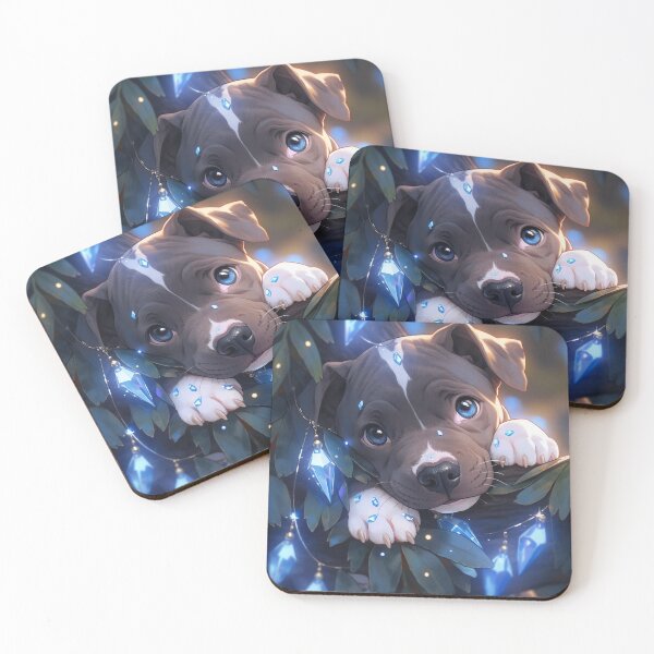 Item preview, Echanted Pit Bull Puppy designed and sold by Nocturne  Paws.