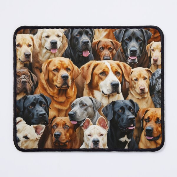 Item preview, We love Dogs Collage Illustration - Cute Dogs Faces designed and sold by SassyArtistry.