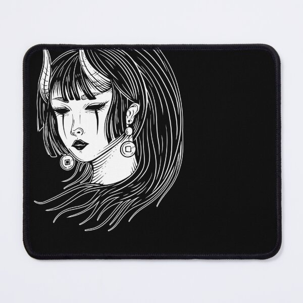 Item preview, Japanese girl Head Anime rose geisha woman Skull Mask Tattoo designed and sold by MORSPECTIVE.