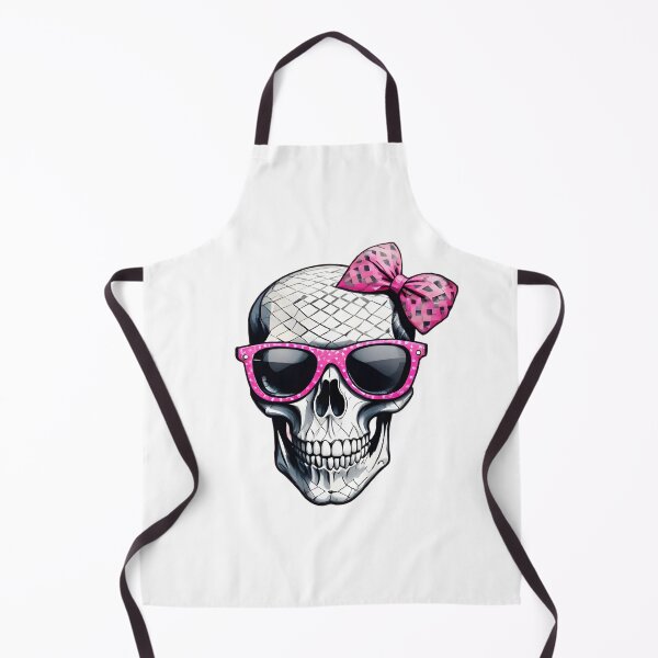 Item preview, Human Skull Pink Hair Bow Sunglasses Gothic Goth designed and sold by DesignsGalore.
