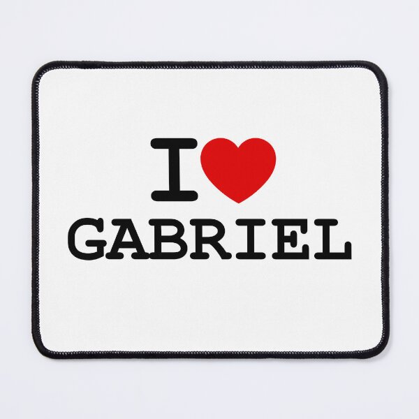Item preview, I love Gabriel | I ♥ Gabriel | Personalized Gift for Him designed and sold by hottest-tees.