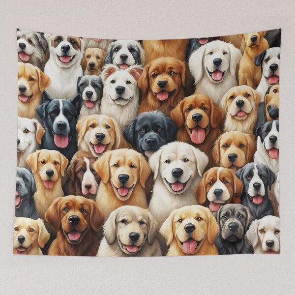 Item preview, Cute Dogs Collage Illustration - For Every Dog Parent designed and sold by SassyArtistry.