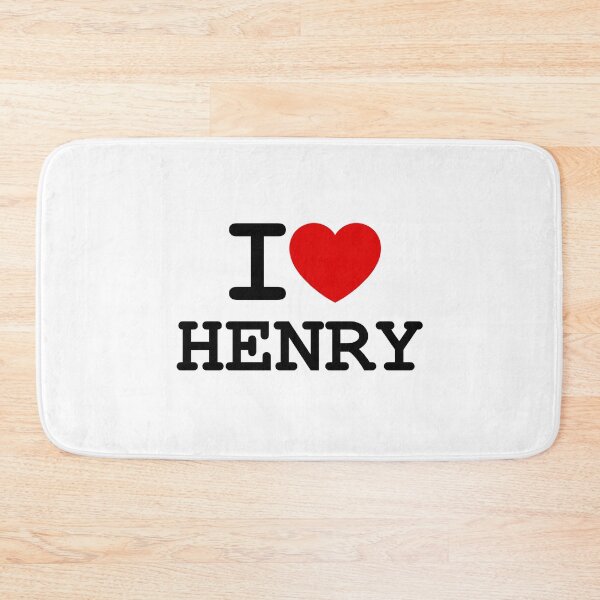 Item preview, I LOVE HENRY  / I ♥ Henry / Personalized Gift for Him (for her to wear it) designed and sold by hottest-tees.