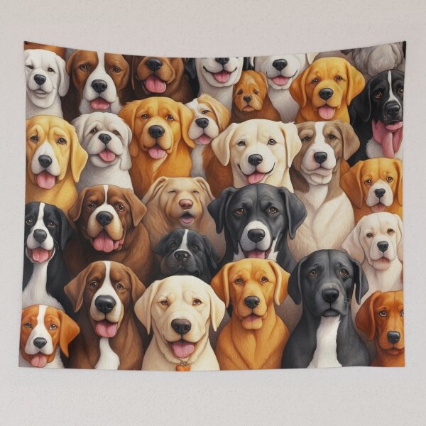 Item preview, Adorable Dogs Collage Illustration - For Every Dog Parent designed and sold by SassyArtistry.