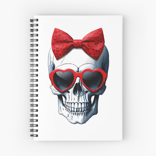 Item preview, Human Skull Red Hair Bow Sunglasses Gothic Goth designed and sold by DesignsGalore.
