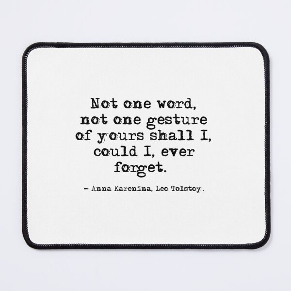 Item preview, Not one word - Anna Karenina, Leo Tolstoy designed and sold by peggieprints.