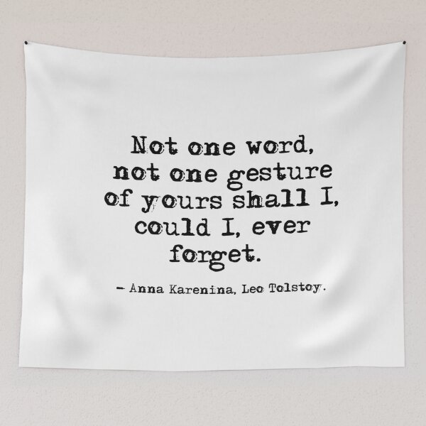 Item preview, Not one word - Anna Karenina, Leo Tolstoy designed and sold by peggieprints.
