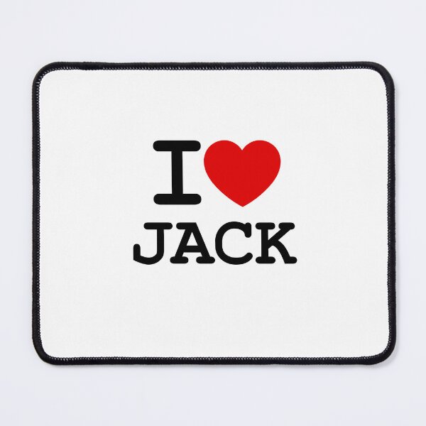 Item preview, JACK / I ♥ Jack / Personalized Gift for Him designed and sold by hottest-tees.