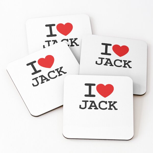 Item preview, JACK / I ♥ Jack / Personalized Gift for Him designed and sold by hottest-tees.