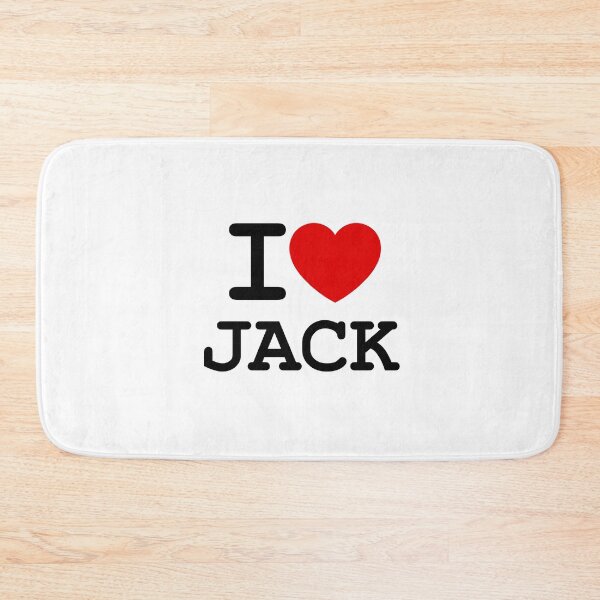Item preview, JACK / I ♥ Jack / Personalized Gift for Him designed and sold by hottest-tees.