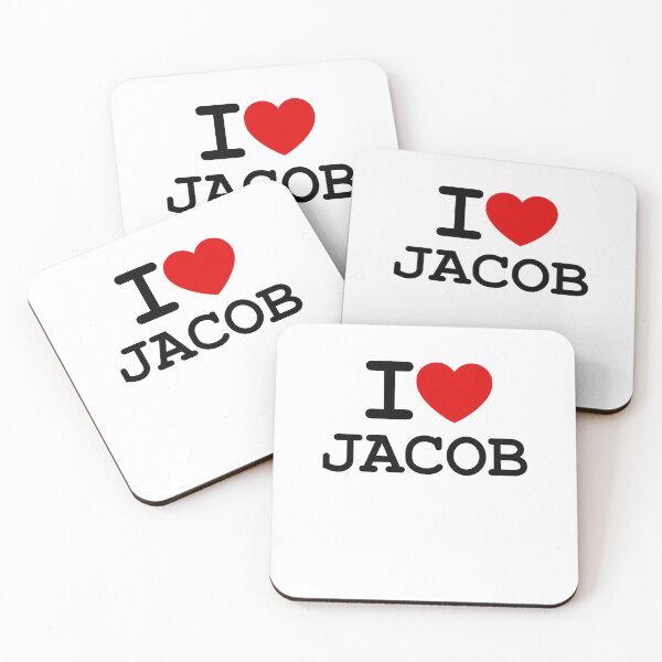 Item preview, JACOB / I ♥ Jacob / Personalized Gift for Him designed and sold by hottest-tees.