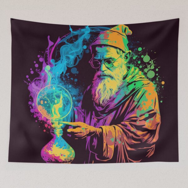 Item preview, Wizard Casting a Spell Pop Art 4 designed and sold by AstroRisq.
